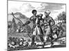 American Natives-Theodor de Bry-Mounted Art Print