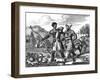 American Natives-Theodor de Bry-Framed Art Print