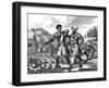 American Natives-Theodor de Bry-Framed Art Print