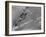 American Navy Torpedo Bombers Fly over Burning Japanese Ship During the Battle of Midway-null-Framed Photographic Print