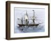 American Navy: USS Mississippi, Flagship of Mathew Perry's Expedition to Japan, 1852.-null-Framed Giclee Print