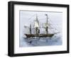 American Navy: USS Mississippi, Flagship of Mathew Perry's Expedition to Japan, 1852.-null-Framed Giclee Print