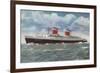 American Ocean Liner Ss United States-American School-Framed Giclee Print