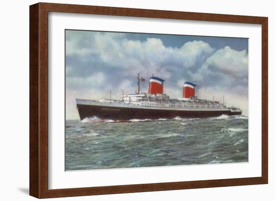 American Ocean Liner Ss United States-American School-Framed Giclee Print