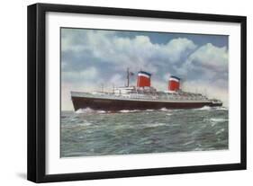 American Ocean Liner Ss United States-American School-Framed Giclee Print