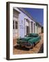 American Oldtimer in the Cobbled Streets of Trinidad, Cuba, West Indies, Caribbean, Central America-null-Framed Photographic Print