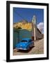 American Oldtimer in the Cobbled Streets of Trinidad, Cuba, West Indies, Caribbean, Central America-null-Framed Photographic Print