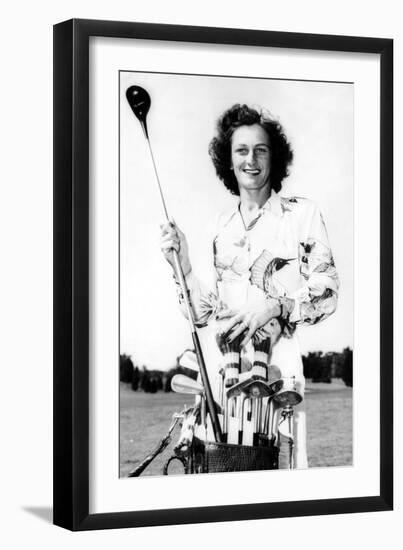 American Olympic Athlete Babe Didrikson, 1954-null-Framed Photo