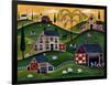 American Organic Herb Sheep Cow Farmland-Cheryl Bartley-Framed Giclee Print