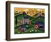 American Organic Herb Sheep Cow Farmland-Cheryl Bartley-Framed Giclee Print