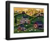 American Organic Herb Sheep Cow Farmland-Cheryl Bartley-Framed Giclee Print