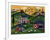 American Organic Herb Sheep Cow Farmland-Cheryl Bartley-Framed Giclee Print