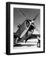 American P-47 Thunderbolt Fighter Plane and its Pilot-Dmitri Kessel-Framed Photographic Print