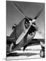 American P-47 Thunderbolt Fighter Plane and its Pilot-Dmitri Kessel-Mounted Photographic Print