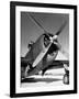 American P-47 Thunderbolt Fighter Plane and its Pilot-Dmitri Kessel-Framed Photographic Print