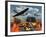 American P-51 Mustang Fighter Planes Destroy a UFO-Stocktrek Images-Framed Photographic Print