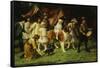 American Parade, 1917-George Sheridan Knowles-Framed Stretched Canvas