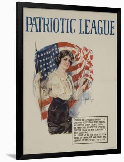 American Patriotic League Poster-null-Framed Giclee Print