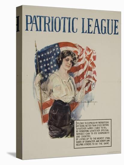 American Patriotic League Poster-null-Stretched Canvas