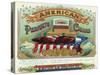 American Perfecto Cigars Brand Cigar Box Label-Lantern Press-Stretched Canvas