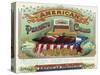 American Perfecto Cigars Brand Cigar Box Label-Lantern Press-Stretched Canvas