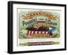 American Perfecto Cigars Brand Cigar Box Label-Lantern Press-Framed Art Print