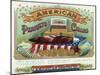 American Perfecto Cigars Brand Cigar Box Label-Lantern Press-Mounted Art Print