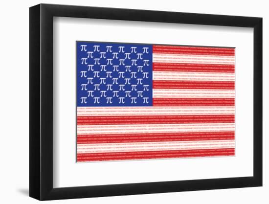 American Pi-SM Design-Framed Art Print