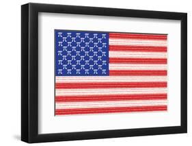 American Pi-SM Design-Framed Art Print