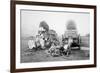 American Pioneer Family, C.1870 (B/W Photo)-American Photographer-Framed Giclee Print