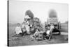 American Pioneer Family, C.1870 (B/W Photo)-American Photographer-Stretched Canvas