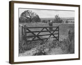 American Poet, Robert Frost During His Visit Where He Used to Live-null-Framed Premium Photographic Print