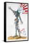 American Politics 1, Say No More, 2008 (drawing)-Ralph Steadman-Framed Stretched Canvas