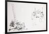 American Politics 31, Reagan Californian voters (ink on paper)-Ralph Steadman-Framed Giclee Print