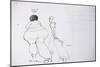 American Politics 38, Main St Couple (ink on paper)-Ralph Steadman-Mounted Giclee Print