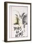 American Politics 46, Yanks Go Home, 1981 (ink and acrylic on paper)-Ralph Steadman-Framed Giclee Print