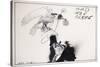 American Politics 9, Wallace's Bird of Paradise, 1980s (ink on paper)-Ralph Steadman-Stretched Canvas