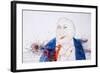 American Politics, Robert Ailes Portrait (drawing)-Ralph Steadman-Framed Giclee Print