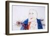 American Politics, Robert Ailes Portrait (drawing)-Ralph Steadman-Framed Giclee Print