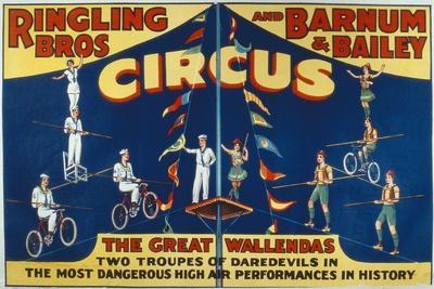 Poster Advertising the Great Wallendas at the 'Ringling Bros. and Barnum and Bailey Circus'