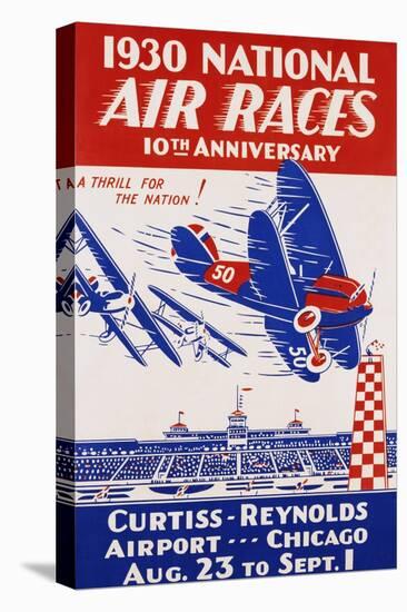 American Poster for 1930 National Air Races-null-Stretched Canvas