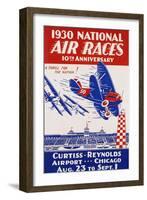 American Poster for 1930 National Air Races-null-Framed Giclee Print