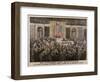 American President Woodrow Wilson Asks Congress to Declare War-null-Framed Art Print