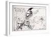 American Presidents 11, Ronald Reagan, 1976 (drawing)-Ralph Steadman-Framed Giclee Print