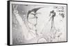 American Presidents 12, Reagan's Running Mate, 1980 (drawing)-Ralph Steadman-Framed Stretched Canvas