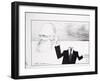 American Presidents 21, Gerald Ford, 1970s (ink on paper)-Ralph Steadman-Framed Giclee Print