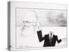 American Presidents 21, Gerald Ford, 1970s (ink on paper)-Ralph Steadman-Stretched Canvas