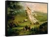 American Progress, 1872-John Gast-Framed Stretched Canvas