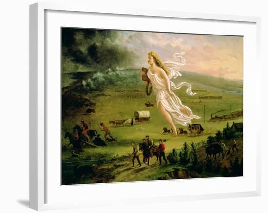 American Progress, 1872-John Gast-Framed Giclee Print