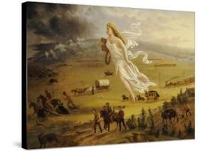 American Progress, 1872-John Gast-Stretched Canvas